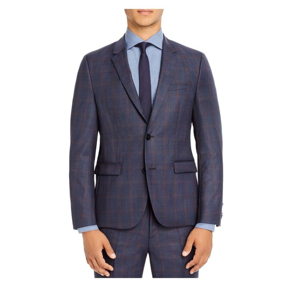 HUGO BOSS Mens Navy Single Breasted Extra Slim Fit Suit Separate Blazer 40L